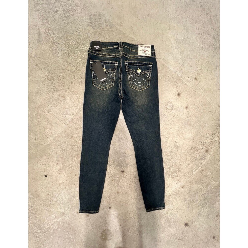 Womens True Religion Big T Flap Skinny Jeans